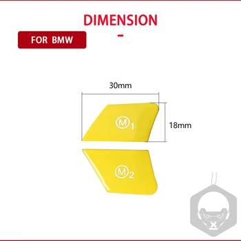 Za BMW F20 F21 F22 F23 F87 F30 F31 F80 F32 F33 F36 Tipke Upravljača M1 M2 Gumb za Uključivanje Motora Gumb za Uključivanje Dijelova Unutrašnjosti vozila