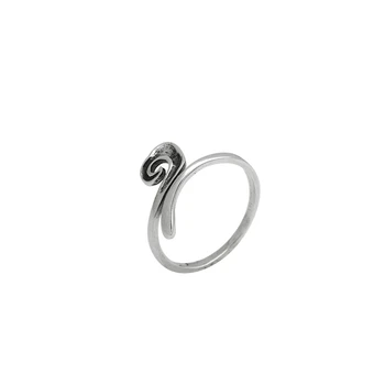 LKO Ovom Srebro 925 sterling Klasicni Prsten u obliku oblaka za žene i muškarce Elegantan moderan Podesiv prsten za djevojčice Nakit