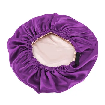 Nova Satin Kapa Za kosu Za Spavanje Nevidljiva Male Imitacije Svile Cijele Njegu kose Ženske kape Svečanost Podešavanje Gumba za Noćni šešir