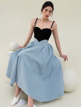 Adyce Špageti Remen Modni ženske haljine Maxi 2022 Ljetno seksualno bez rukava Elegantna večernja klupski večernja haljina za zabave, za dame Vestidos