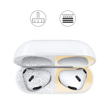 Metalni Torbica-naljepnica za zaštitu od prašine za Apple AirPods 3 Torbica za slušalice za AirPods 3 Kutija za punjenje slušalice, Zaštitna oprema