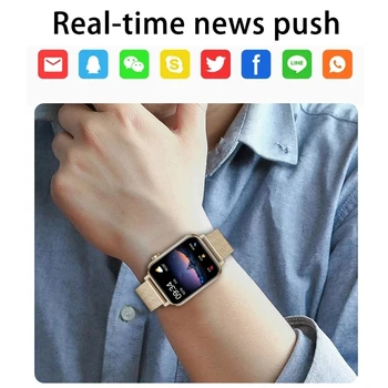 LIGE 2021 Ženske Pametnih satova Za muškarce potpuno Osjetljiv na dodir Bluetooth Poziv Pametna narukvica Vodootporan Sportski Fitness pametni satovi za muškarce za Huawei Xiaomi
