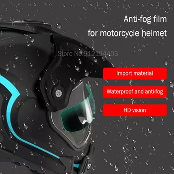 Svestran Motocikl Kaciga Transparentno Anti-Kiša Anti-Magla Krpa Film Objektiv Vizir Otporan na maglu za moto Oprema za moto utrke