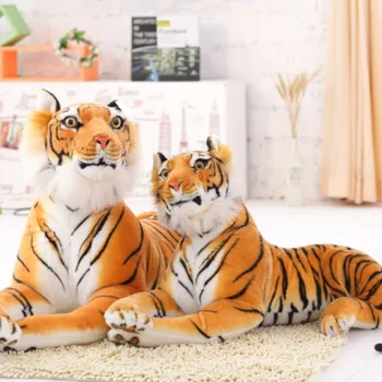 Modeliranje Bijeli Tigar Jaguar Lutka 120 cm Realan Tigar i Leopard Pliš Plišane Igračke Divlje Životinje Djeca Djeca Pokloni Za Rođendan