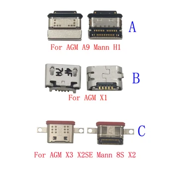 2 kom USB Punjač Priključak za Punjenje priključne stanice Za AGM A9 Mann H1 X3 X2SE Mann 8 S X2 X1 Tip C Priključak Kontakt Utičnica Utikač