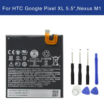 Original baterija HTC 3450 mah B2PW2100 Baterija za HTC Google Nexus Pixel XL / Nexus M1 Baterija+Alata