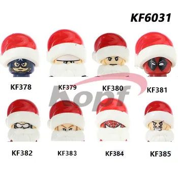 KF6031 Filmove Gradbeni Blok Glava Cigle Figurice s tijelom Edukativne Igračke Za djecu Vesela Božićni Poklon