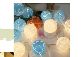 Led novi pamučne loptice gudački svjetiljka i ukras svečane boji lampa pretinca za baterije lampa niz 1,5 m 10led