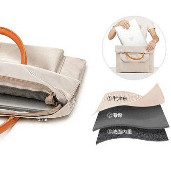 Prijenosni ultra-tanki clamshell to torba za prijenosno računalo za Macbook 13 14 15 16 cm Torba za prijenosno računalo s rukava za nošenje Moderan ženski putnu torbu Portfelj