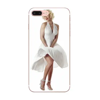 Prozirne sjedalo od TPU Marilyn Monroe U Bijeloj haljini za Huawei Mate 9 10 20 P P8 P9 P10 P20 P30 P40 Lite Pro Smart 2017