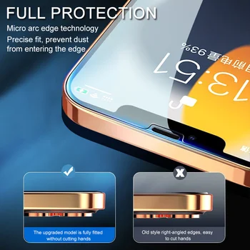 700D Zaštitno staklo punu pokrivenost Za iPhone 11 12 13 Pro XS Max XR X Zaštitna folija za ekran za iPhone XR 6 7 8 Plus SE 2 Staklena film