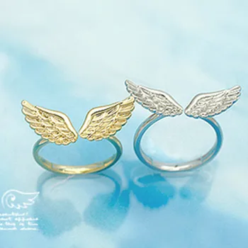 G163 Veleprodaja prodaja Topla Novost Anel Bijoux Modni sjajnih Malo Prstenje s krilima Anđela za žene Nakit pribor Otvoreni Анилло