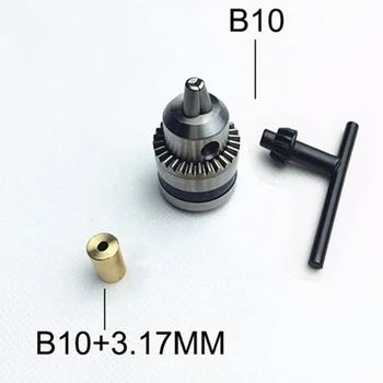 Mini-Uložak za električna bušilica 0,6-6 mm, sa Unutrašnjim otvorom za pričvršćivanje bakrenih vratila 3,17 mm B10