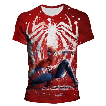 Muška majica kratkih rukava Super Heroj spiderman Marvel 3D Print Ženska odjeća Godišnje Svakodnevni Strma ulica dječja majica