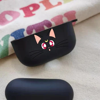 Japan Sretan Kawai Djevojke Silikonska Torbica za slušalice za Airpods 1 2 Torbica za Remen za Air Pods Pro Sjedalo Fundas Crtani Slatka Anime Mačka