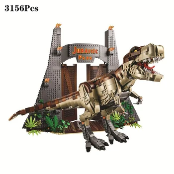 Novi svijet jurske Huk Тираннозавра Dinosaura Triceratopsa Model Gradivni Blokovi Dječje Igračke Kompatibilan s lutkama 11338