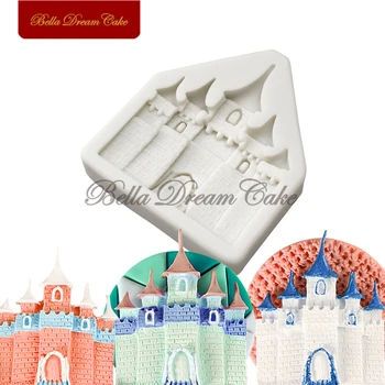 Dvorac u obliku srca Silikonska Forma Помадная Oblik za tortu u Obliku okvira za DIY Čokolade oblik Alata za ukrašavanje torte Pribor za Kuhanje i pečenje