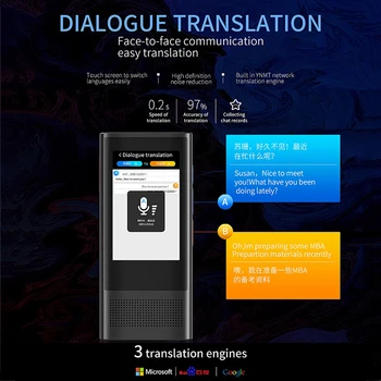 Novi 2022 W1 3.0 AI Prevoditelj Prijenosni Glas Uređaj Smart Business Travel Arapski Jezik Uči 117 Jezika, Stroj Za Межпереводного prijevod