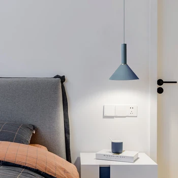 DIY Šarene skandinavski noćni viseće svjetiljke za spavaće sobe moderni dnevni boravak blagovaonica unutarnji kućni dekor Viseće svjetiljke rasvjeta