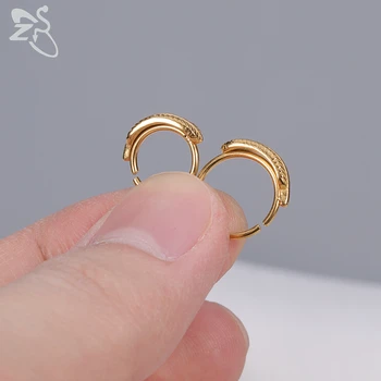 ZS 1PC 20 g Prsten u obliku Olovke u Nos Zlatno Nosna Prsten Od Nehrđajućeg Čelika Probijanje zidova Smotan Piercing Piercing Hrskavice Наризского Prsten Piercing tijela