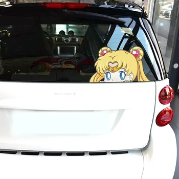 Auto Naljepnice Sailor Moon Vojnika Ljepota Crtani Slatka Lijepu Фууни Naljepnice Za Vjetrobransko Moto Auto Tuning Stil D14