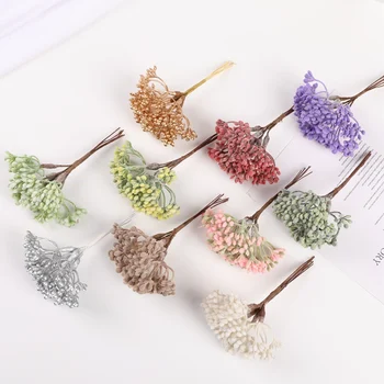 6 kom. umjetne biljke Vjenčanje lijepe Božićne ukrase za dom DIY Bonsai biljke u loncima Uređenje Cvjetnih aranžmana