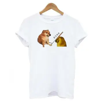Ljetna хлопковая majica Femme Funny Doge Bonk Majica sa po cijeloj površini Ženske majice kratkih rukava Casual košulja Harajuku Majica Camiseta Mujer
