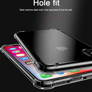 Silikon Blagi šok-dokaz Torbica Za iPhone 12 11 Pro X XS XR MAX Coque 6 7 8 Plus 6 Plus 7 Plus 8 Plus Stražnji Poklopac Mobitela Etui