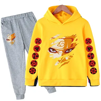 4-14 godina Djeca Dječaci Naruto Veste, Hlače Komplet Baby Pamučne majice Jesen odjeća za mališane Moda majica Dječja odjeća Kostimi