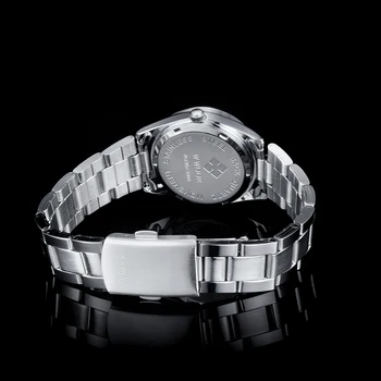 WWOOR Brand Luksuznih Elegantna Dama Uzročno-istražne ručni sat Vodootporan Jednostavne Modni quartz haljine od nehrđajućeg čelika Ženski sat Reloj Mujer