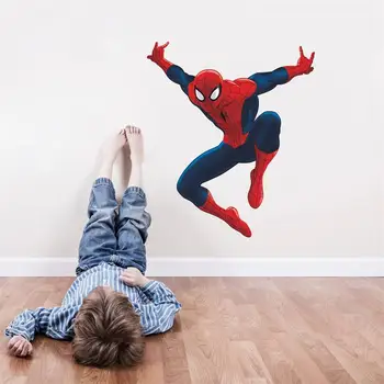 Lijep crtani film spider-Man djeca dječaci lijepe darove na dan rođenja broj naljepnica na zidu naljepnica home dekor igračka udaljiti naljepnice za stranke SDM3