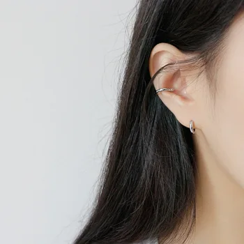 2020 Novi Geometrijski Prsten Ženska Kopča Za Uši Koreanska Verzija Retro-Dijamant S925 Srebra Personalizirane Naušnice Od Divljeg Srebro