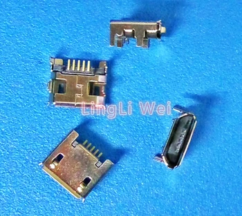 50 kom. Micro USB Priključak 5-pinski konektor za sjedenje Micro usb Četiri noge 5 P Lijepljenje ploča sjedalo Mini-USB priključak Besplatna dostava