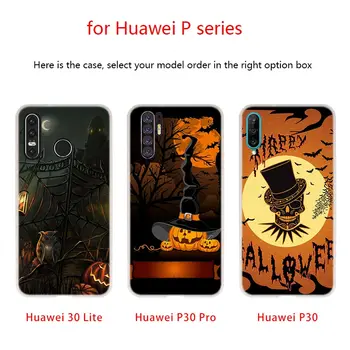 Mekana Silikonska torbica Noć vještica Za Huawei P50 P40 P20 P30 Pro Lite E P Samrt Z 2019 2020 Viši
