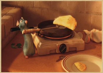 Klasični Animirani Film Štakor i kuhar Starinski Film Plakat Od Kraft - papir Home Dekor Naljepnica Na Zidu Umjetnost