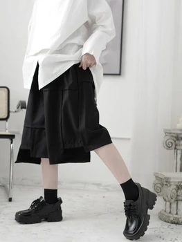 Ženske kratke hlače Ljetne Nove crne Tanke Asimetrični dizajn kratke hlače Nepravilnog avangardni ženske gaćice Besplatno Trendy velike