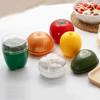 Luk, Zelena Paprika, Češnjak U Obliku Hrane Kontejner Za Skladištenje U Hladnjaku Limuna Voće Svježe Kutija Plastična Kutija za pohranu Povrća