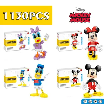 Novi Disney Donald Duck Mickey Minnie I Daisy Mouse Dvorac Model Figure Gradbeni Blok Anime Opeke Igračke Poklon Za Bebu
