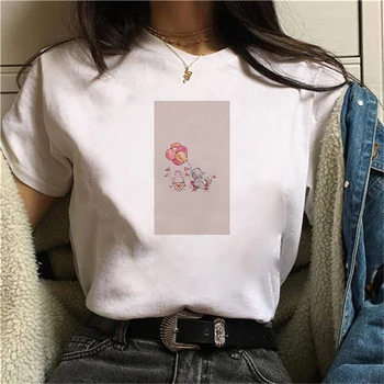 Slon Tema Harajuku Kawaii Ženska t-Shirt Majica Уллзанг Zabavna crtani majica Slatka Anime Top Majica Ženska