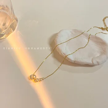 2021 Novi biserna ogrlica Za žene, jednostavno luksuzno нишевое lanac za ключиц, Dizajn ogrlica, moderan jednostavna ogrlica za žene