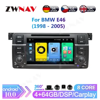 ZWNAV Android 10.0 Auto Radio Auto-Player, Stereo Za BMW Serije 3 E46 Mediji M3 318/320/325/330/335 1998-2005 GPS Navigacijski DVD