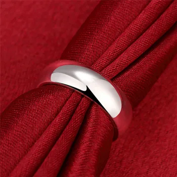 Klasični srebrna boja nakit, prsten minimalistički europski stil unisex visoke kvalitete tvornica jeftini veleprodaja prodaja R025