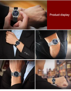 Elastični metalni remen za Samsung Galaxy Watch 46 mm/Gear S3 Frontier/Huawei WatchGT/GT2 46 mm/Amazfit GTR 47 mm 22 mm, za metalne narukvice