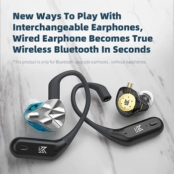 KZ AZ09 Pro Nadogradnje Bežične Slušalice Bluetooth-kompatibilni 5,2 Kabel za Bežično Uho Kuka za punjenje S Antenskim Slučajem KZ ZEX EDX PRO