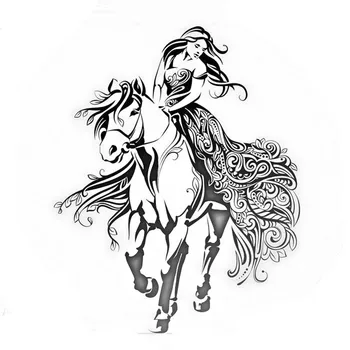 Umjetnost Djevojka Princeza Bijeli Konj Cvijeće Čipka, Prozirni Marke New2021 Halloween Božić DIY Scrapbooking Kartice Obrt Bez Rezanja probijala