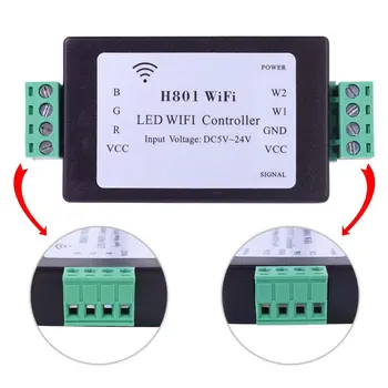 H801 RGBW LED WiFi Kontroler Za RGBW Led Trake Svjetlosti DC5-24V Ulaz 4 Kanala X 4a Izlaz LED Kontroler