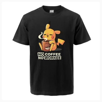 Dolazak Bez Kave, Bez Radnog Japan Anime Zabavna Muška T-Shirt Moda Svakodnevni Slobodna Ukrcaj, Pamuk Majice Tees