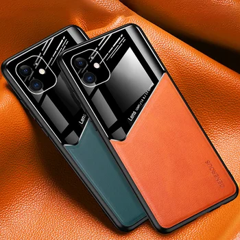 Luksuzni Poslovni Kožni dizajnerski Držač za Automobil šok-dokaz Torbica za iphone 12 11 mini Pro Max X Xs Max Xr 6 6s 7 8 Plus SE 2020 Stražnji poklopac