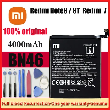 Originalna Baterija Xiao Mi BN46 4000 mah za Xiaomi Redmi Note 8 8 T Redmi 7 Kvalitetne Rezervne Baterije za telefone