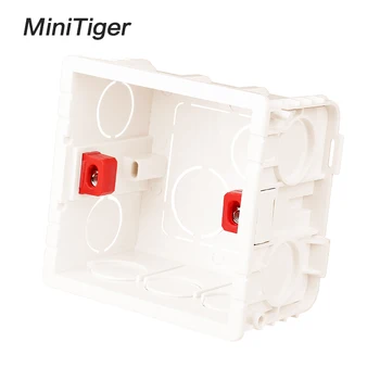 Podesiva Montažna kutija Minitiger Kazeta Unutarnja 86мм*83 mm*50mm Za Dodir Prekidača 86 Tipa i Stražnje kutije za povezivanje utičnice